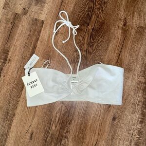 Aritzia Sunday Best White Bra Top